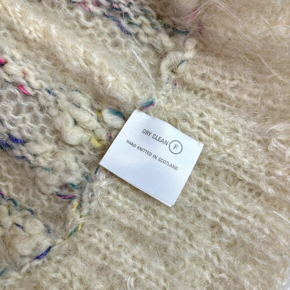 Bernat Klein Hand-Knit Mohair Bobble Sweater Multicolor Pullover Jumper Fits M - Picture 6 of 7